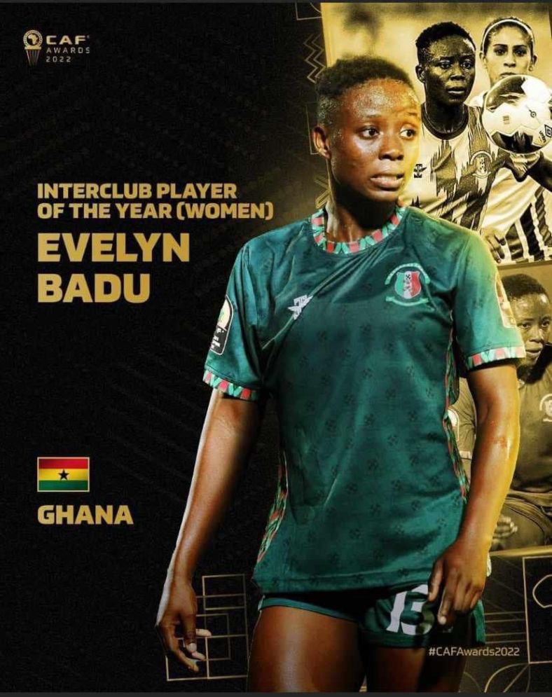Evelyn Badu sweeps double at CAF Awards