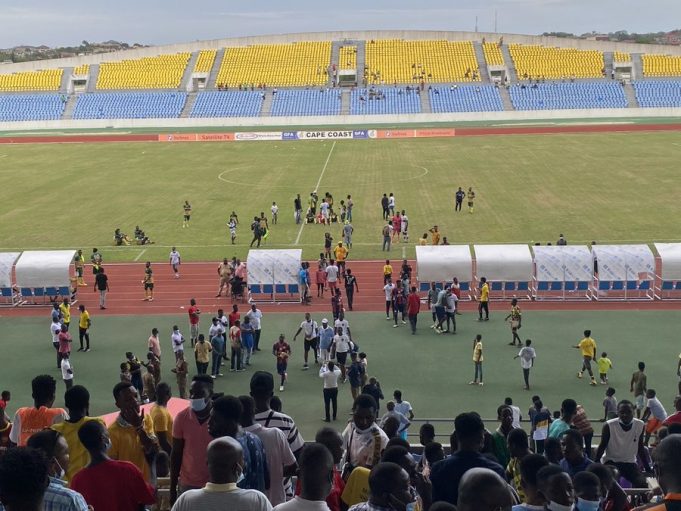 GPL: Reason why Ebusua Dwarfs-Legon Cities game was abandoned Legon Cities declared winners of Day 23 game against Ebusua Dwarfs