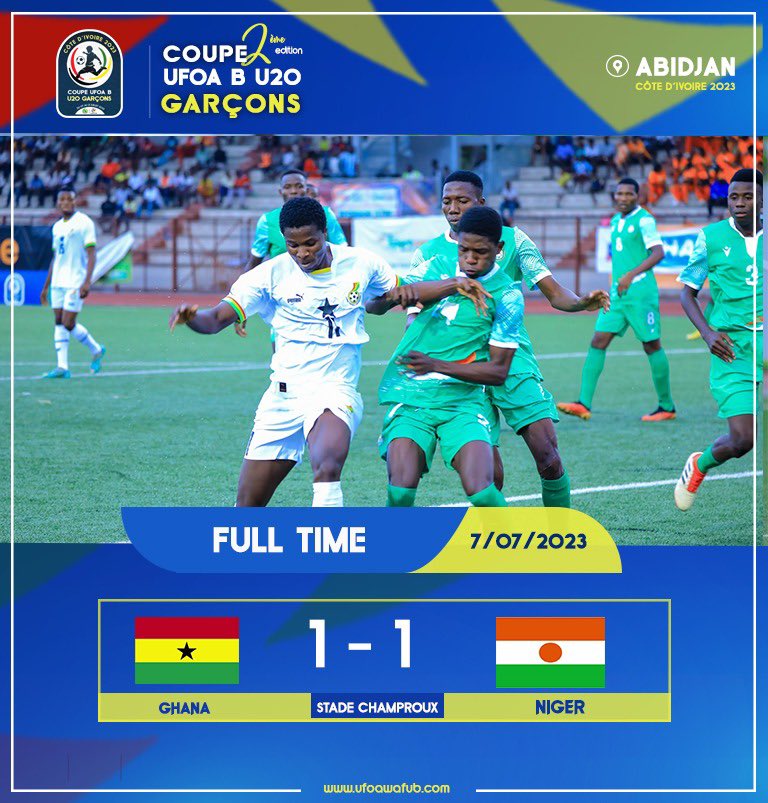 Watch Highlights: Niger score late to deny Ghana U20 in WAFU B opener