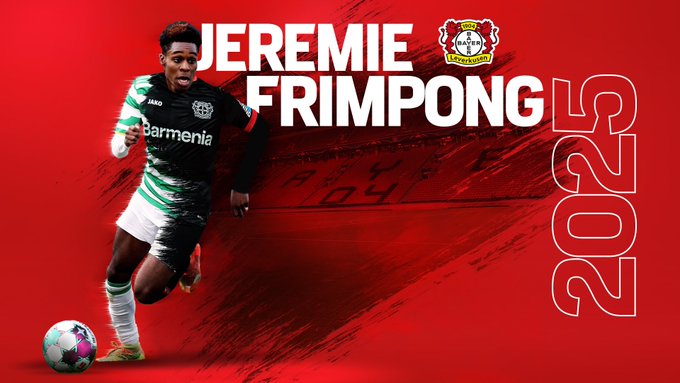 Jeremie Frimpong joins Bayer Leverkusen Jeremie Frimpong joins Bayer Leverkusen