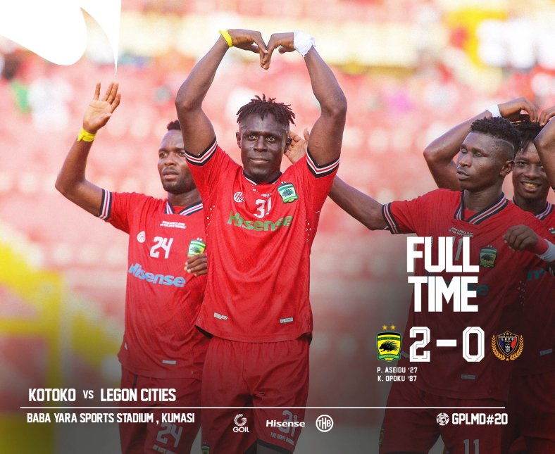 Match Highlights : Kotoko 2-0 Legon Cities