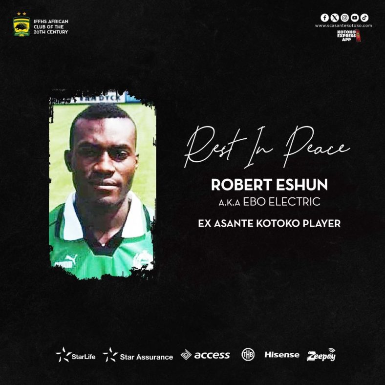 Asante Kotoko pay tribute to late winger Robert Eshun