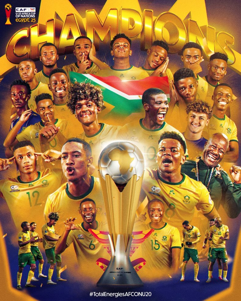 AFCON U20 : South Africa crowned champions after beating Morocco