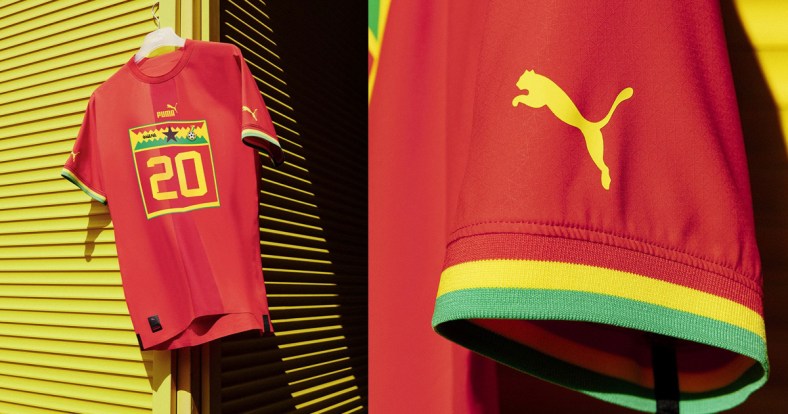 Pictures: Puma unveil Ghana Black Stars away kit