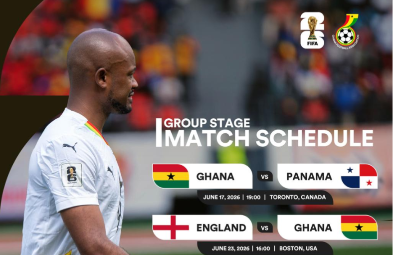 Black Stars 2026 World Cup Fixtures-Venues, Dates & Times Ghana's Fixtures